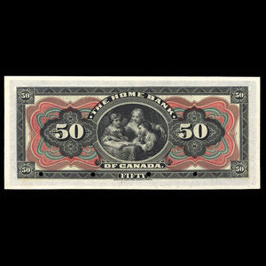 Canada, Home Bank of Canada, 50 dollars : March 1, 1904