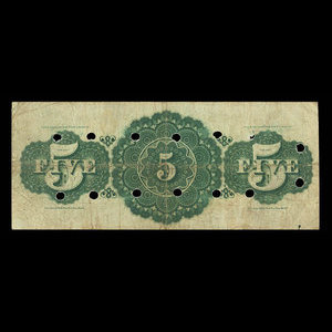 Canada, St. Stephen's Bank, 5 dollars : February 1, 1886