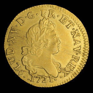France, Louis XV, 1 louis d'or : 1721