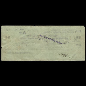 Canada, Corporation of Rivière-du-Moulin, 5 cents : January 8, 1934