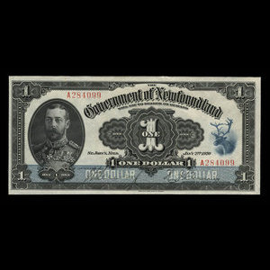 Canada, Government of Newfoundland, 1 dollar : January 2, 1920