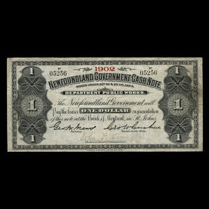 Canada, Newfoundland - Department of Public Works, 1 dollar : 1902
