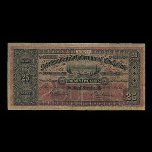 Canada, Government of Newfoundland, 25 cents : 1914