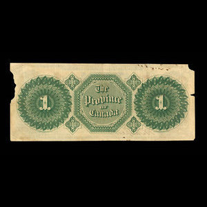 Canada, Province of Canada, 1 dollar : October 1, 1866