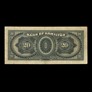 Canada, Bank of Hamilton, 20 dollars : June 1, 1914