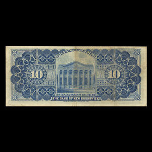 Canada, Bank of New Brunswick, 10 dollars : March 25, 1892