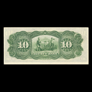 Canada, Quebec Bank, 10 dollars : June 1, 1908