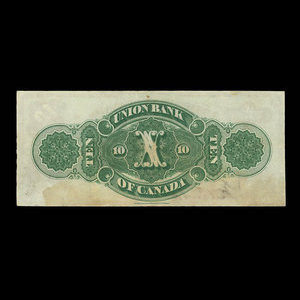Canada, Union Bank of Canada (The), 10 dollars : June 1, 1893