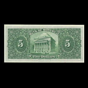 Canada, Bank of Montreal, 5 dollars : January 2, 1931