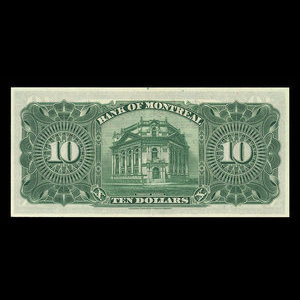 Canada, Bank of Montreal, 10 dollars : January 2, 1923