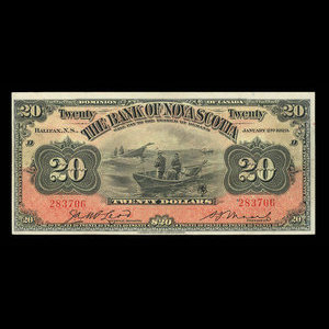 Canada, Bank of Nova Scotia, 20 dollars : January 2, 1929