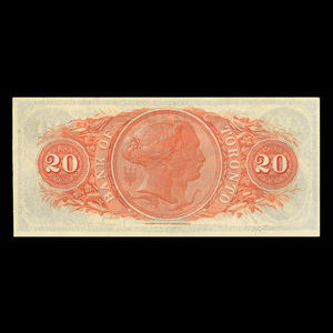 Canada, Bank of Toronto (The), 20 dollars : February 1, 1923