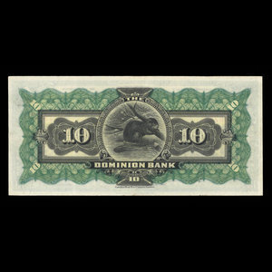 Canada, Dominion Bank, 10 dollars : January 2, 1925