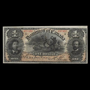 Canada, Dominion of Canada, 1 dollar : March 31, 1898