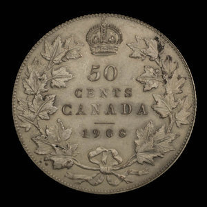 Canada, Edward VII, 50 cents : 1908