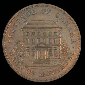 Canada, Bank of Montreal, 1 penny : 1837