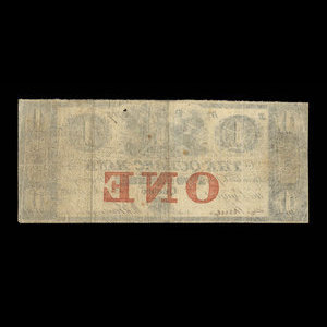 Canada, Quebec Bank, 1 dollar : November 1, 1858