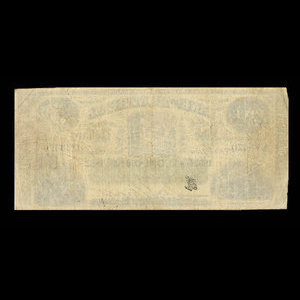 Canada, Bank of Montreal, 5 dollars : August 1, 1862