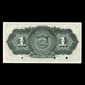Jamaica, Bank of Nova Scotia, 1 pound : January 2, 1900