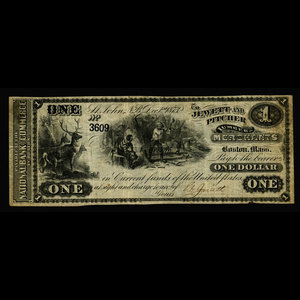 Canada, Jewett & Pitcher, 1 dollar : December 1, 1873