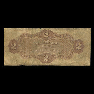 Canada, Summerside Bank of Prince Edward Island, 2 dollars : February 1, 1872