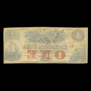 Canada, Zimmerman Bank, 1 dollar : 1859