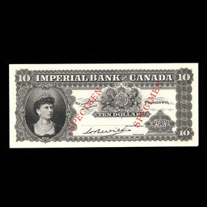Canada, Imperial Bank of Canada, 10 dollars : 1914