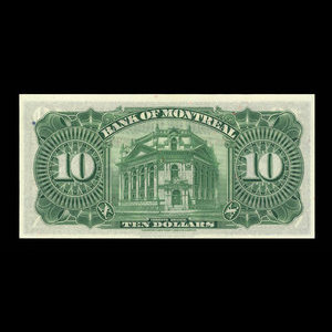 Canada, Bank of Montreal, 10 dollars : January 3, 1938