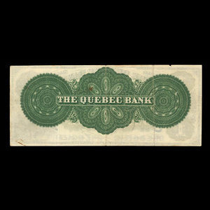 Canada, Quebec Bank, 1 dollar : January 2, 1863