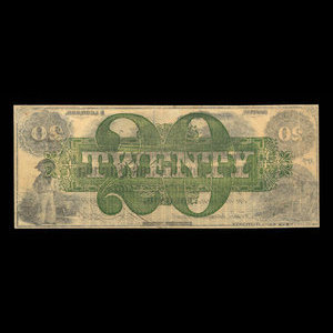 Canada, International Bank of Canada, 20 dollars : June 1, 1859