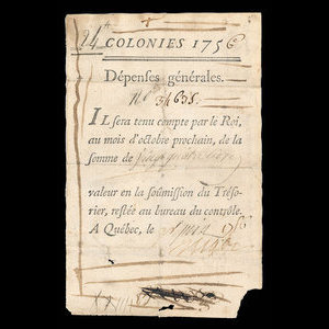 Canada, French Colonial Authorities, 24 livres : June 1, 1756
