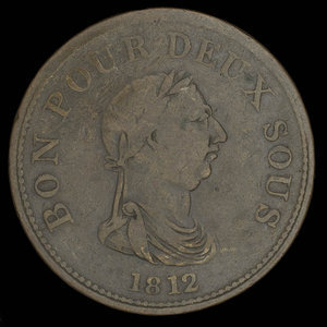 Canada, unknown, 1 penny : 1812