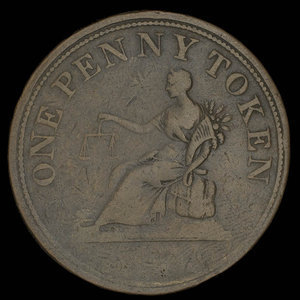 Canada, unknown, 1 penny : 1812