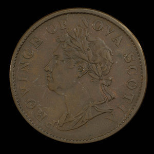 Canada, Province of Nova Scotia, 1/2 penny : 1824