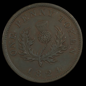 Canada, Province of Nova Scotia, 1 penny : 1824