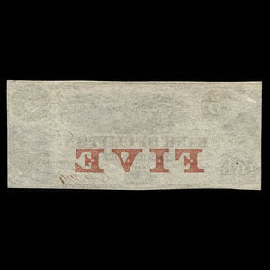 Canada, Bank of Clifton, 5 dollars : October 1, 1859