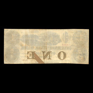 Canada, International Bank of Canada, 1 dollar : September 15, 1858