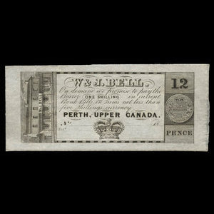 Canada, W. & J. Bell, 12 pence : 1839