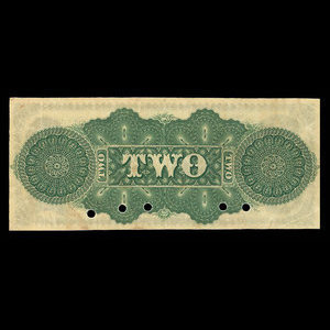 Canada, Jewett & Pitcher, 2 dollars : December 1, 1873