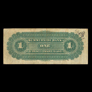 Canada, Summerside Bank of Prince Edward Island, 1 dollar : December 1, 1884