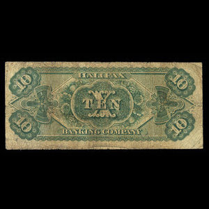 Canada, Halifax Banking Company, 10 dollars : October 1, 1880