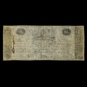 Canada, Bank of Canada, 50 dollars : August 25, 1818