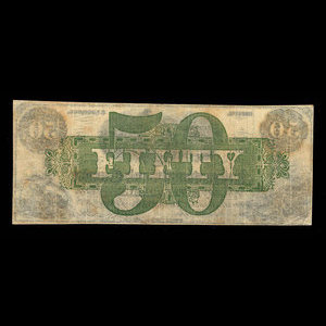 Canada, International Bank of Canada, 50 dollars : June 1, 1859