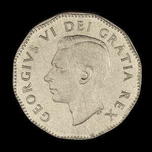 Canada, George VI, 5 cents : 1949