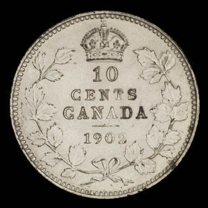 Canada, Edward VII, 10 cents : 1902