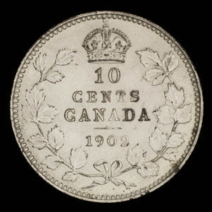 Canada, Edward VII, 10 cents : 1902