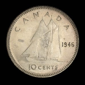 Canada, George VI, 10 cents : 1946