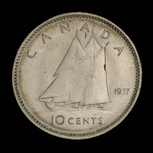 Canada, George VI, 10 cents : 1937