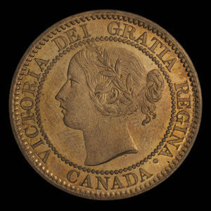 Canada, Victoria, 1 cent : 1876