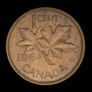 Canada, Elizabeth II, 1 cent : 1964